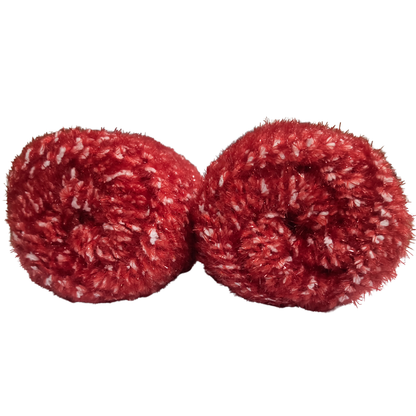 Knitsilk SoftySpark – Super Bulky ShimmerTwist Yarn (100g Ball) | Ruby Glimmer