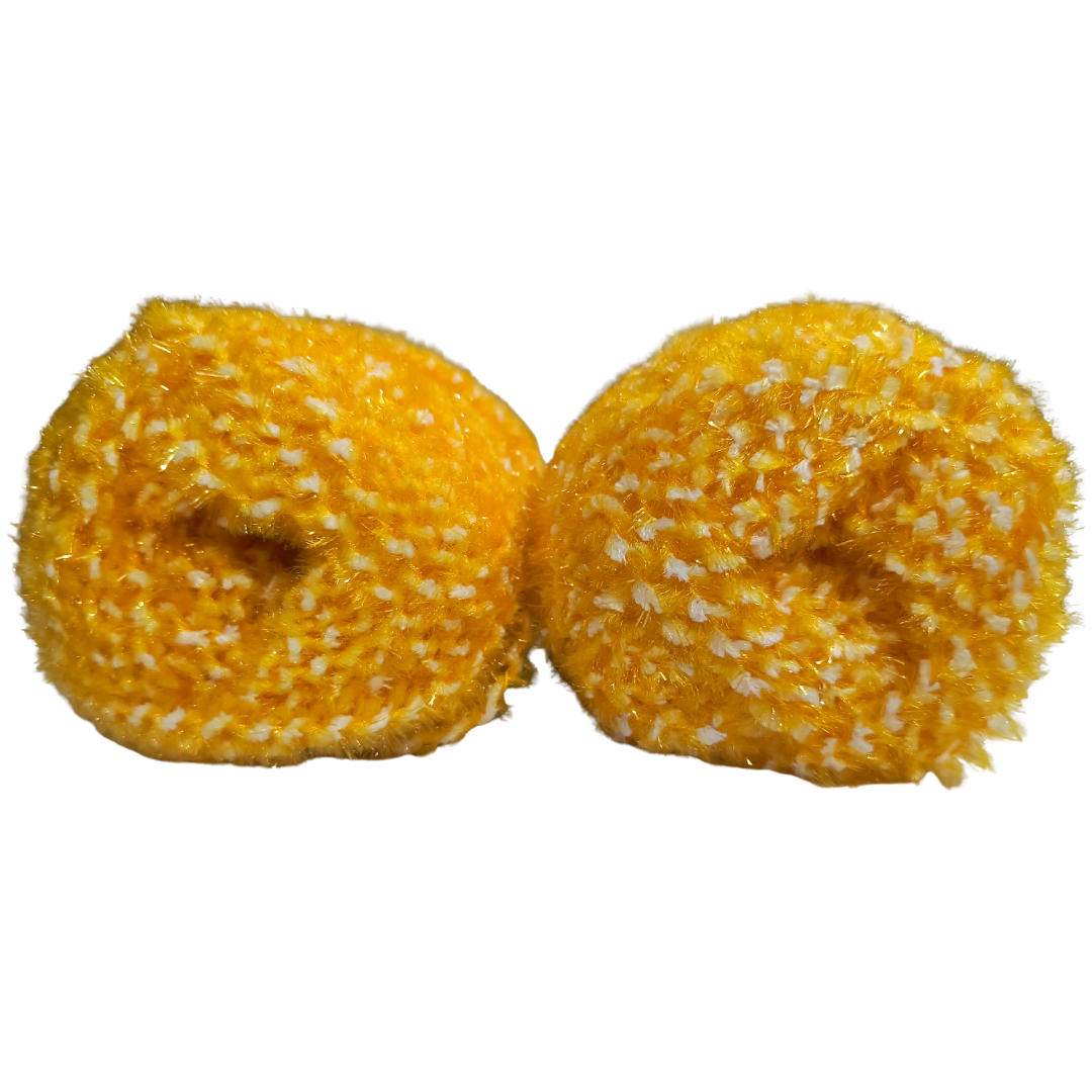 Knitsilk SoftySpark – Super Bulky ShimmerTwist Yarn (100g Ball) | Golden Glow