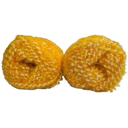 Knitsilk SoftySpark – Super Bulky ShimmerTwist Yarn (100g Ball) | Golden Glow