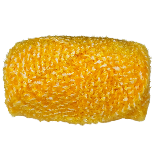 Knitsilk SoftySpark – Super Bulky ShimmerTwist Yarn (100g Ball) | Golden Glow