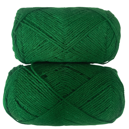 Knitsilk Acrowool – Premium Acrylic Yarn, 4 Ply (4 X 8nm), 100g Ball (200 YARDS+), Wool-Like Softness, Solid Colors, Ideal for Knitting & Crochet | Dark Green