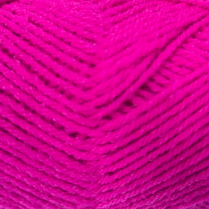 Knitsilk Acrowool – Premium Acrylic Yarn, 4 Ply (4 X 8nm), 100g Ball (200 YARDS+), Wool-Like Softness, Solid Colors, Ideal for Knitting & Crochet | Hot Pink