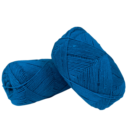 Knitsilk Acrowool – Premium Acrylic Yarn, 4 Ply (4 X 8nm), 100g Ball (200 YARDS+), Wool-Like Softness, Solid Colors, Ideal for Knitting & Crochet | Electric Blue