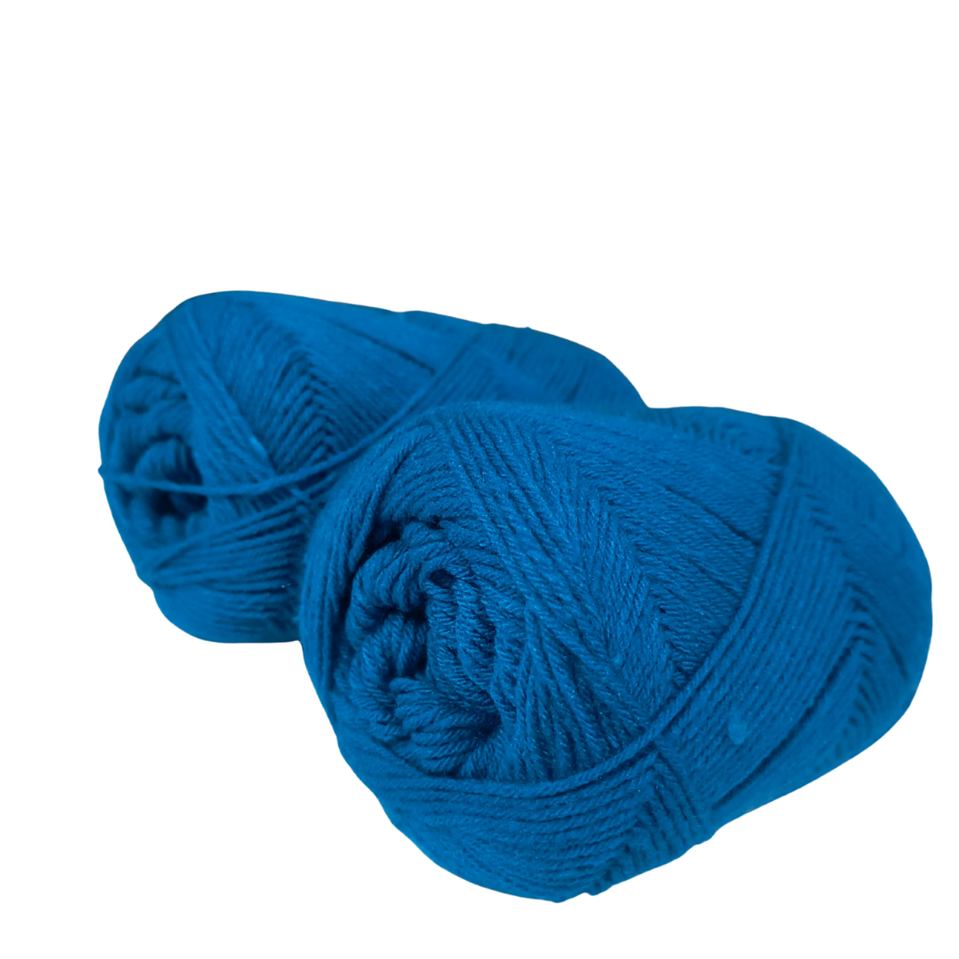 Knitsilk Acrowool – Premium Acrylic Yarn, 4 Ply (4 X 8nm), 100g Ball (200 YARDS+), Wool-Like Softness, Solid Colors, Ideal for Knitting & Crochet | Electric Blue