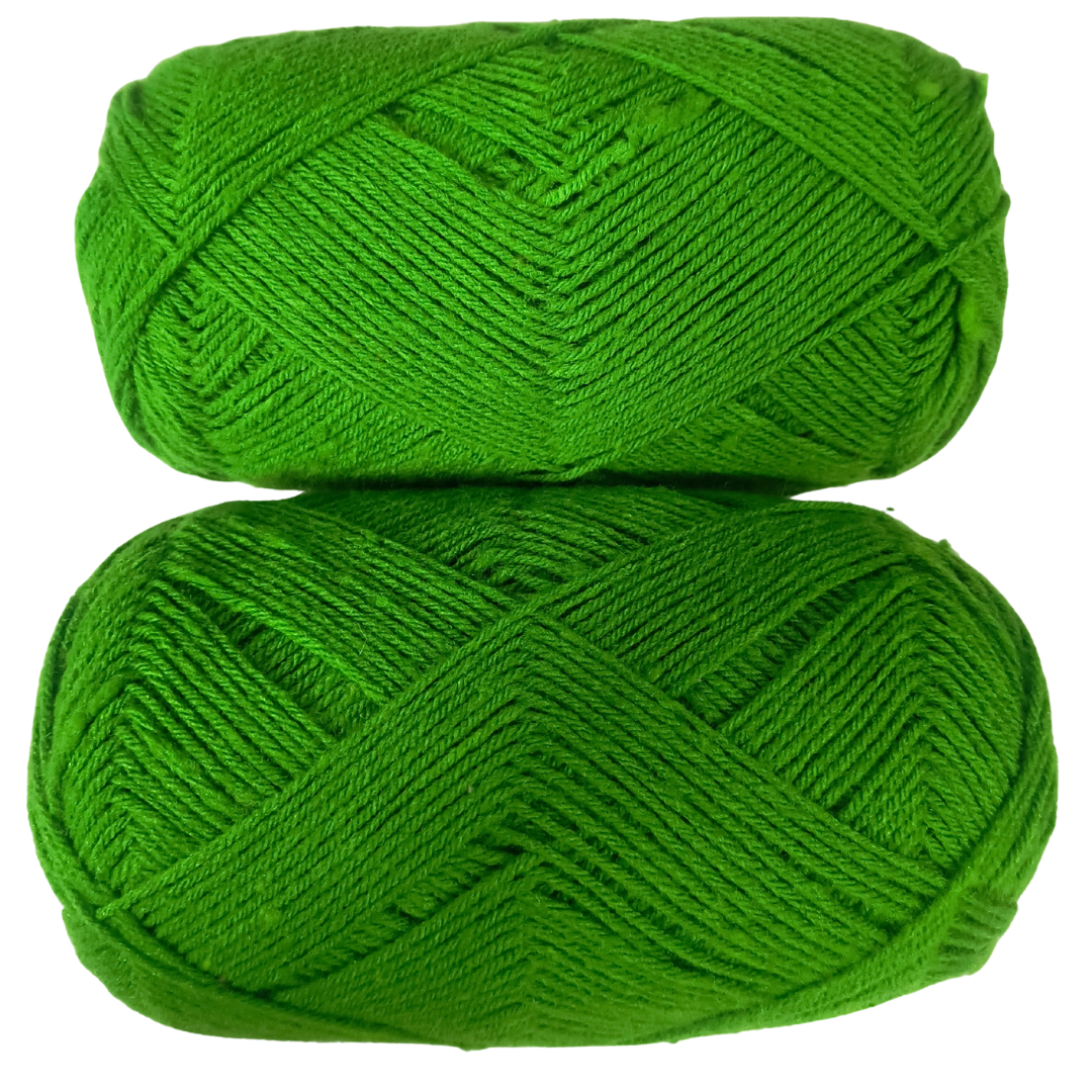 Knitsilk Acrowool – Premium Acrylic Yarn, 4 Ply (4 X 8nm), 100g Ball (200 YARDS+), Wool-Like Softness, Solid Colors, Ideal for Knitting & Crochet | Green