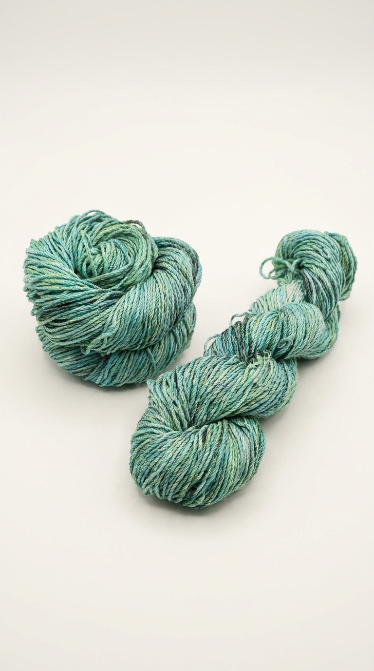 Knitsilk 3 Ply 100% Mulberry Silk Lace Weight Yarn –Dark Green(50g / 260 Yard