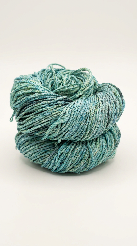 Knitsilk 3 Ply 100% Mulberry Silk Lace Weight Yarn –Dark Green(50g / 260 Yard