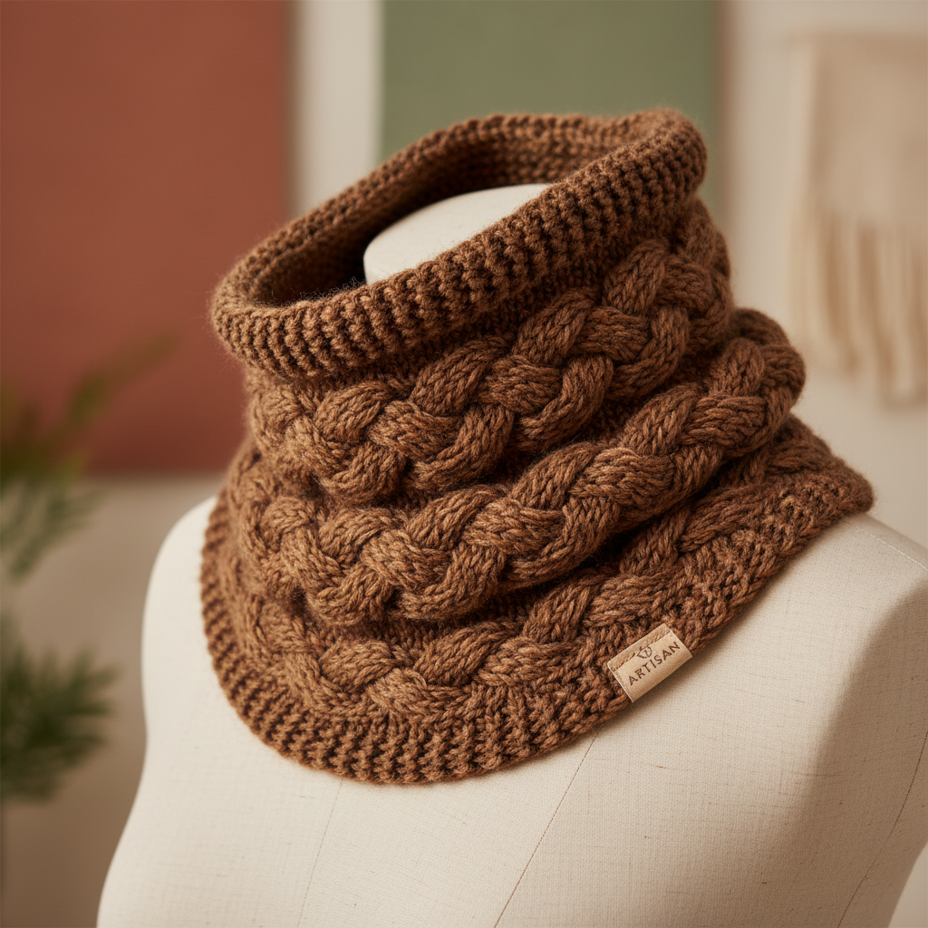Knitsilk DK Silk Cotton Yarn | 2/60NM x 8 Ply | 1 x 180 Yards |Brown