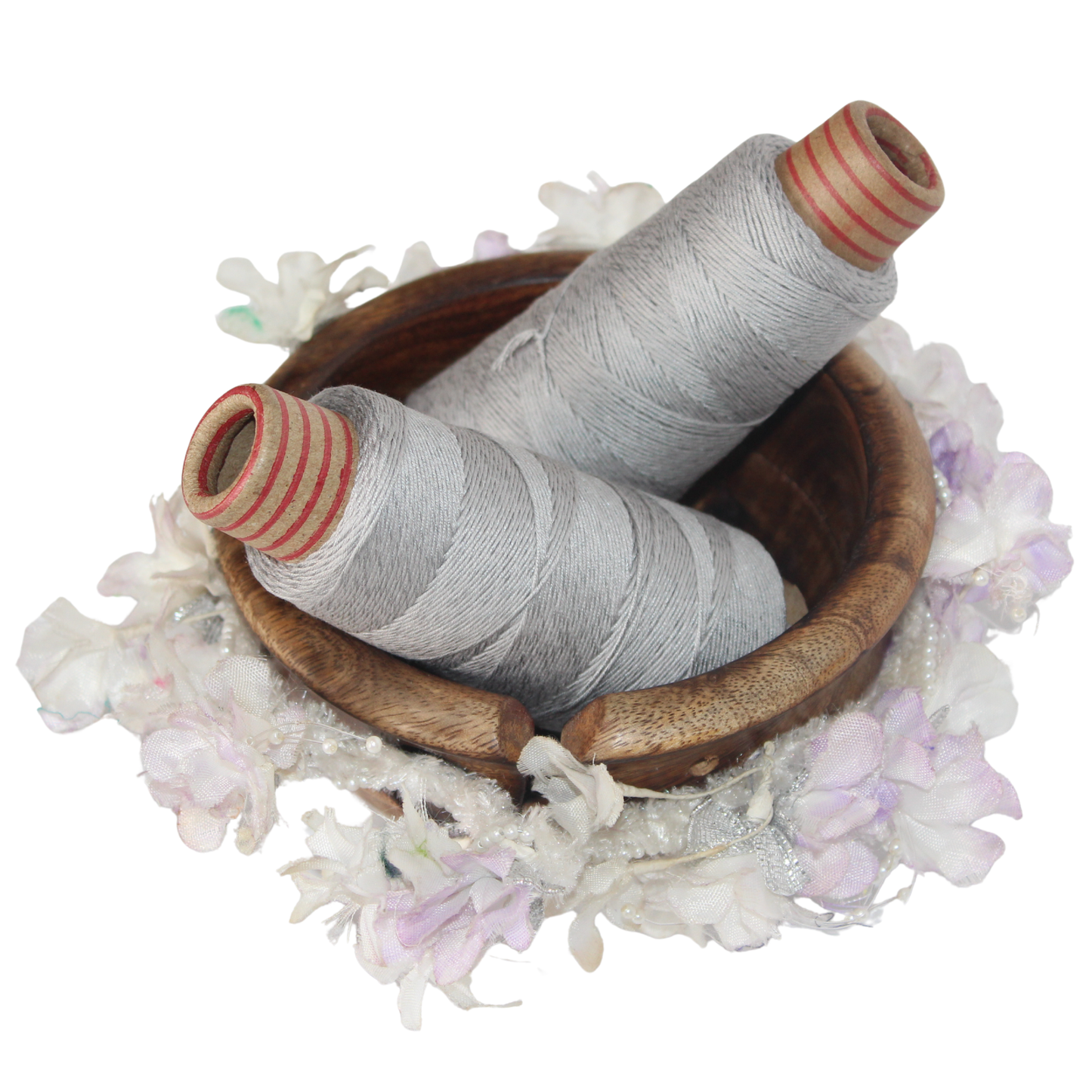 Knitsilk DK Silk Cotton Yarn | 2/60NM x 8 Ply | 1 x 180 Yards | Silver