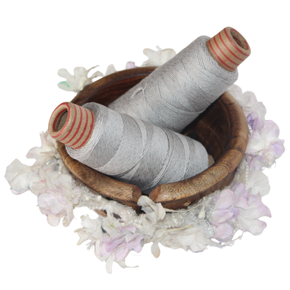 Knitsilk DK Silk Cotton Yarn | 2/60NM x 8 Ply | 1 x 180 Yards | Silver