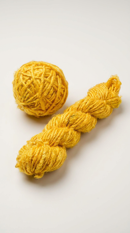 KnitSilk Banana Silk Handspun Yarn - Purple Violet - Pack of 2 x 100g skein and ball