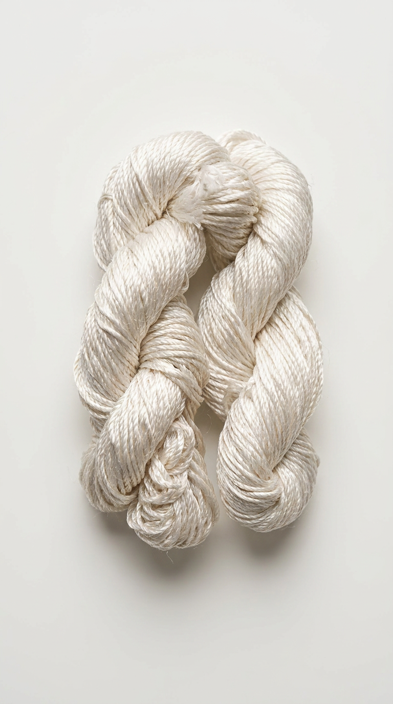 Knitsilk 3 Ply 100% Mulberry Silk Lace Weight Yarn – Sacred White (50g / 260 Yard