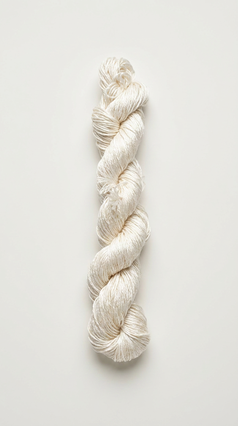 Knitsilk 3 Ply 100% Mulberry Silk Lace Weight Yarn – Sacred White (50g / 260 Yard