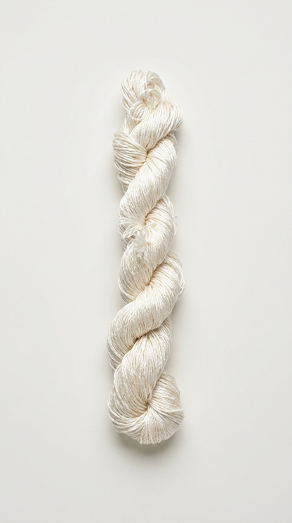 Knitsilk 3 Ply 100% Mulberry Silk Lace Weight Yarn – Sacred White (50g / 260 Yard