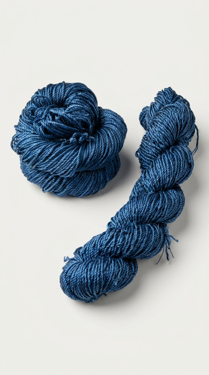 Knitsilk 3 Ply 100% Mulberry Silk Lace Weight Yarn – Twilight blue (50g / 260 Yard