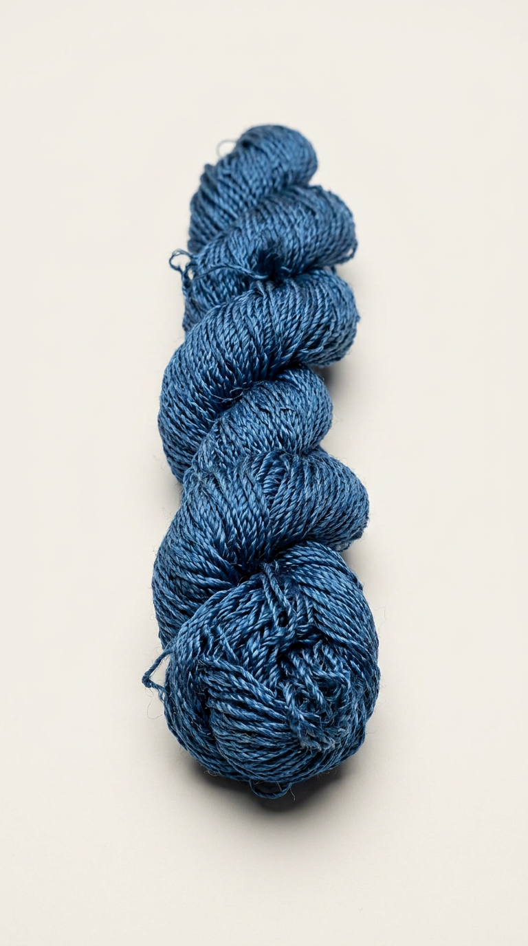 Knitsilk 3 Ply 100% Mulberry Silk Lace Weight Yarn – Twilight blue (50g / 260 Yard