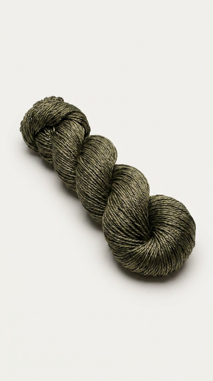 Knitsilk 3 Ply 100% Mulberry Silk Lace Weight Yarn – Olive(50g / 260 Yard