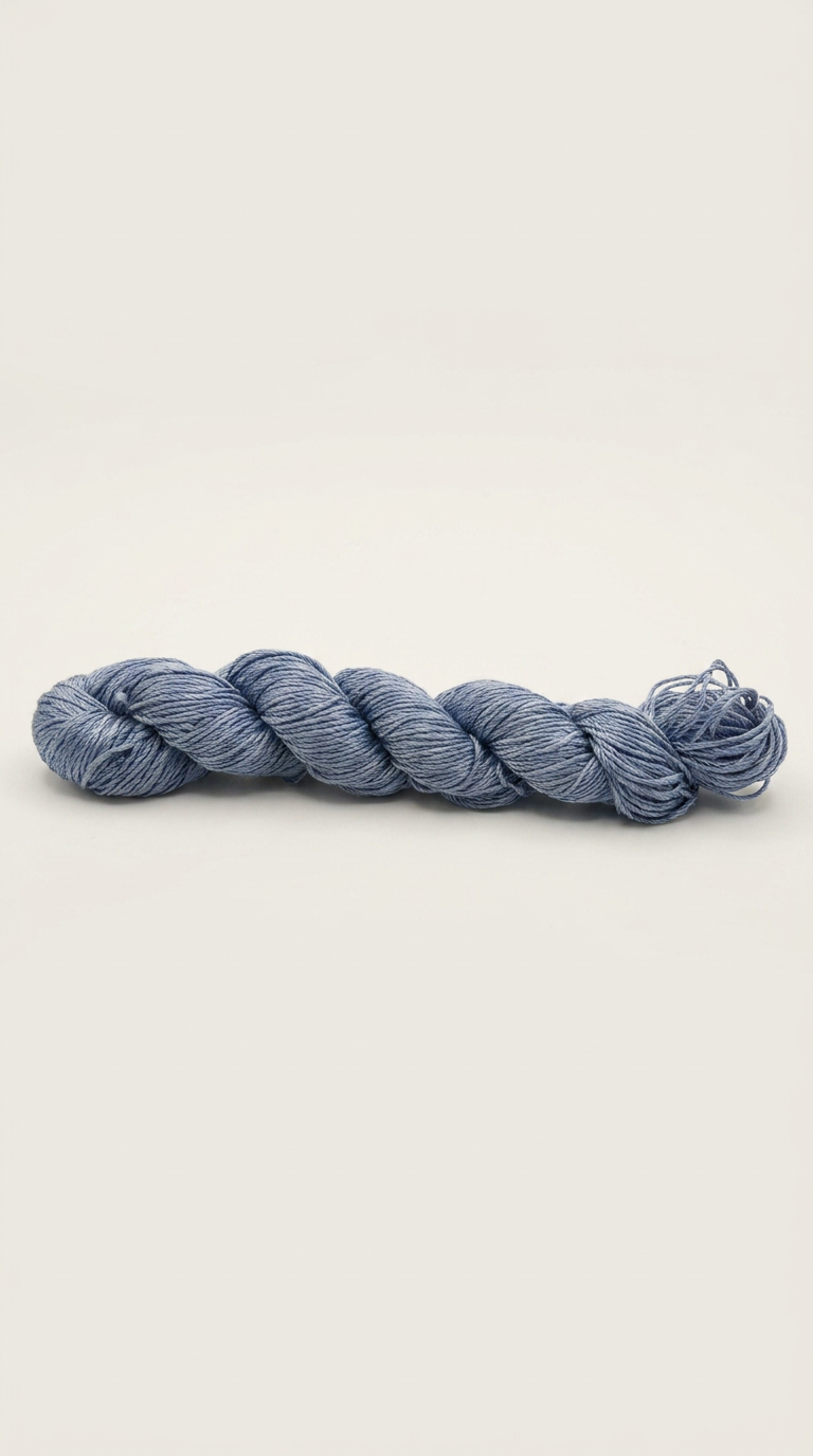 Knitsilk 3 Ply 100% Mulberry Silk Lace Weight Yarn – Silver surfer (50g / 260 Yard