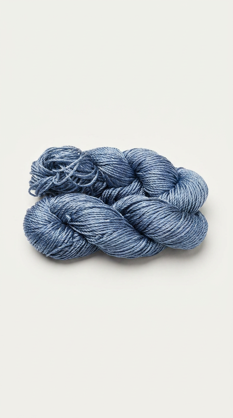 Knitsilk 3 Ply 100% Mulberry Silk Lace Weight Yarn – Silver surfer (50g / 260 Yard
