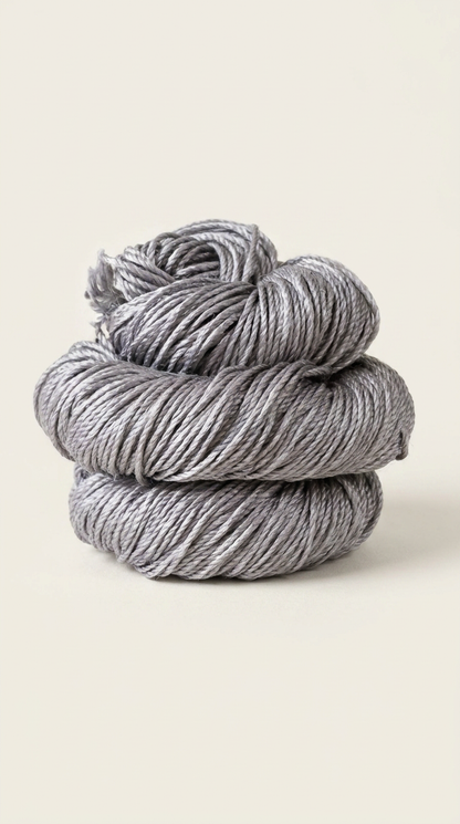 Knitsilk 3 Ply 100% Mulberry Silk Lace Weight Yarn – Grey (50g / 260 Yard