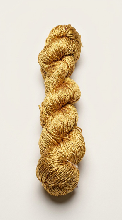 Knitsilk 3 Ply 100% Mulberry Silk Lace Weight Yarn – Golden Mustard (50g / 260 Yard