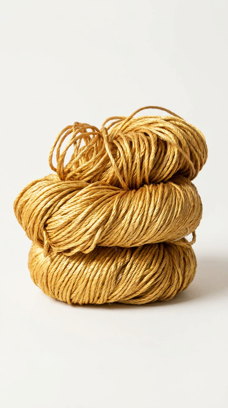 Knitsilk 3 Ply 100% Mulberry Silk Lace Weight Yarn – Golden Mustard (50g / 260 Yard
