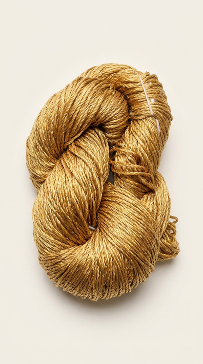 Knitsilk 3 Ply 100% Mulberry Silk Lace Weight Yarn – Mustard (50g / 260 Yard
