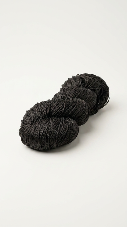 Knitsilk 3 Ply 100% Mulberry Silk Lace Weight Yarn – Black (50g / 260 Yard