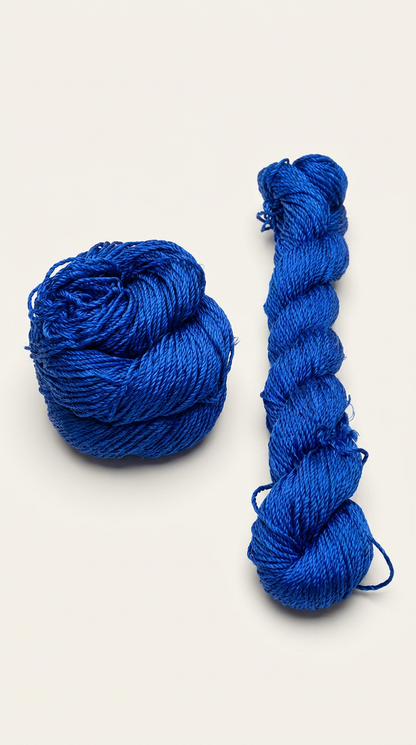 Knitsilk 3 Ply 100% Mulberry Silk Lace Weight Yarn – Royal Blue(50g / 260 Yard