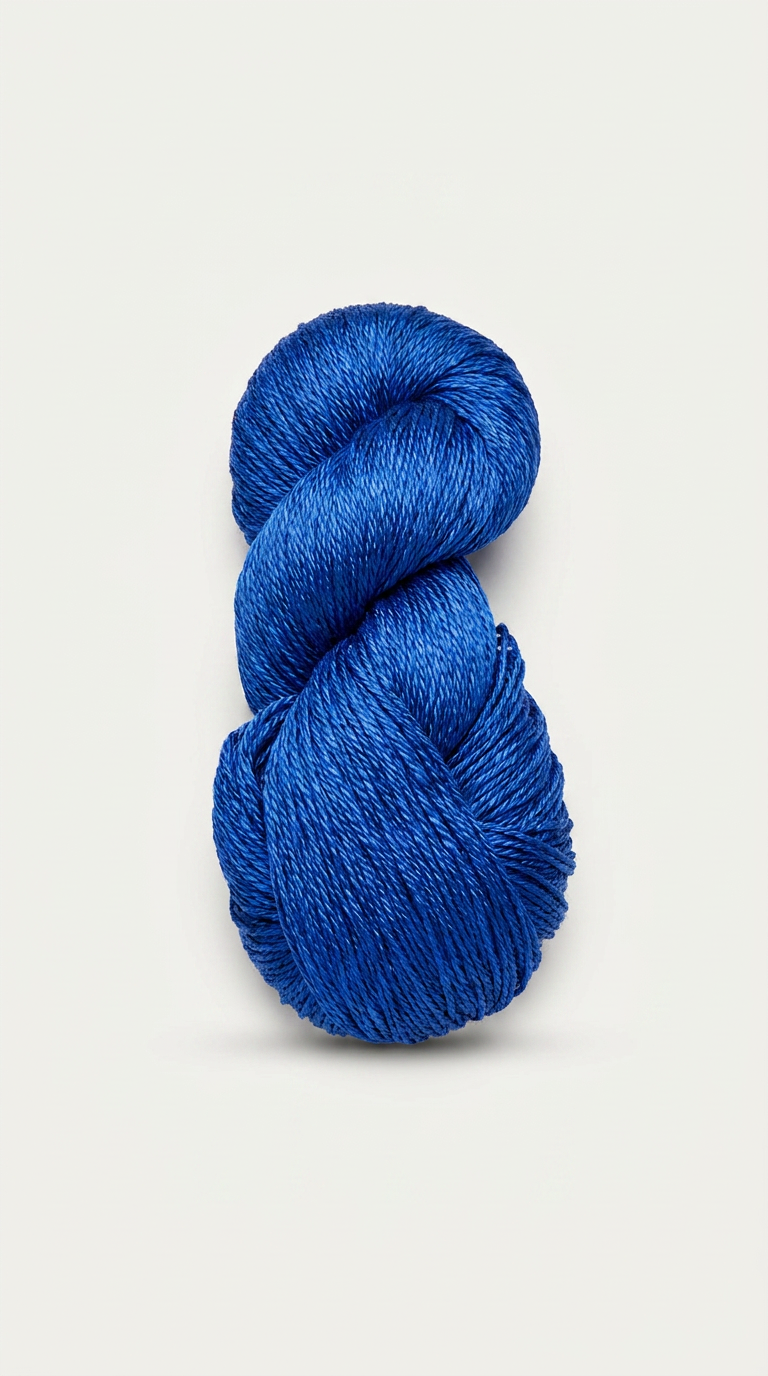 Knitsilk 3 Ply 100% Mulberry Silk Lace Weight Yarn – Royal Blue(50g / 260 Yard