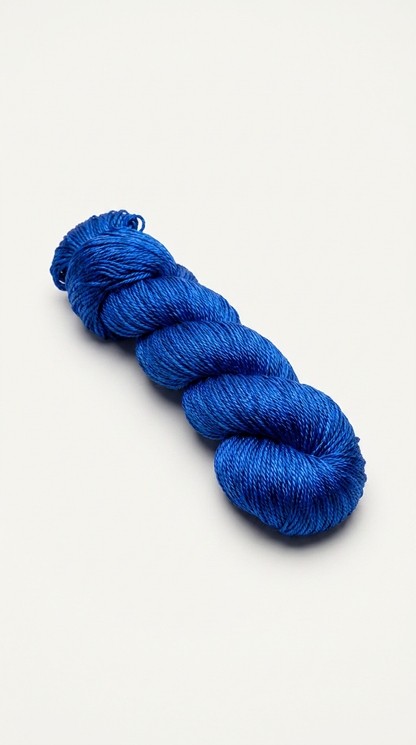 Knitsilk 3 Ply 100% Mulberry Silk Lace Weight Yarn – Royal Blue(50g / 260 Yard