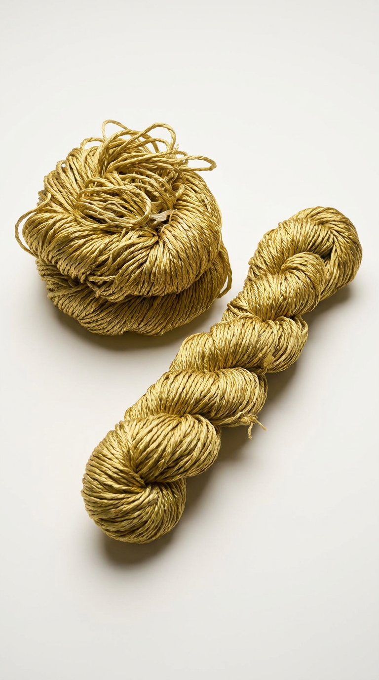 Knitsilk 3 Ply 100% Mulberry Silk Lace Weight Yarn – Super gold(50g / 260 Yard