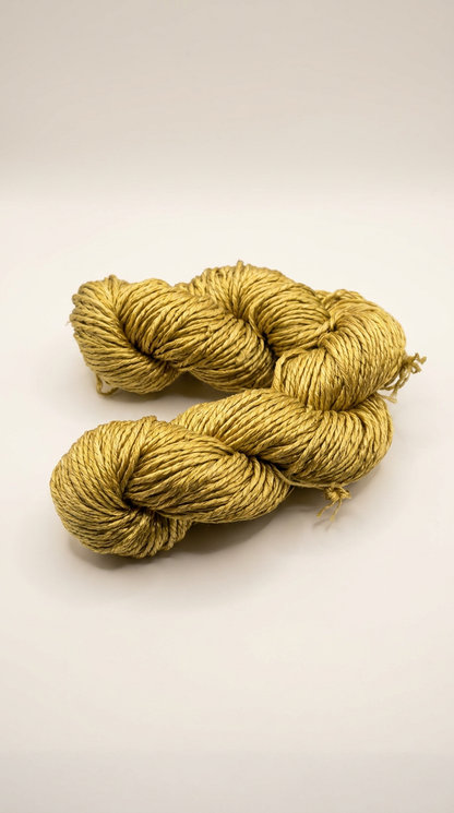 Knitsilk 3 Ply 100% Mulberry Silk Lace Weight Yarn – Super gold(50g / 260 Yard