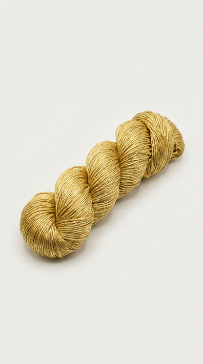 Knitsilk 3 Ply 100% Mulberry Silk Lace Weight Yarn – Super gold(50g / 260 Yard
