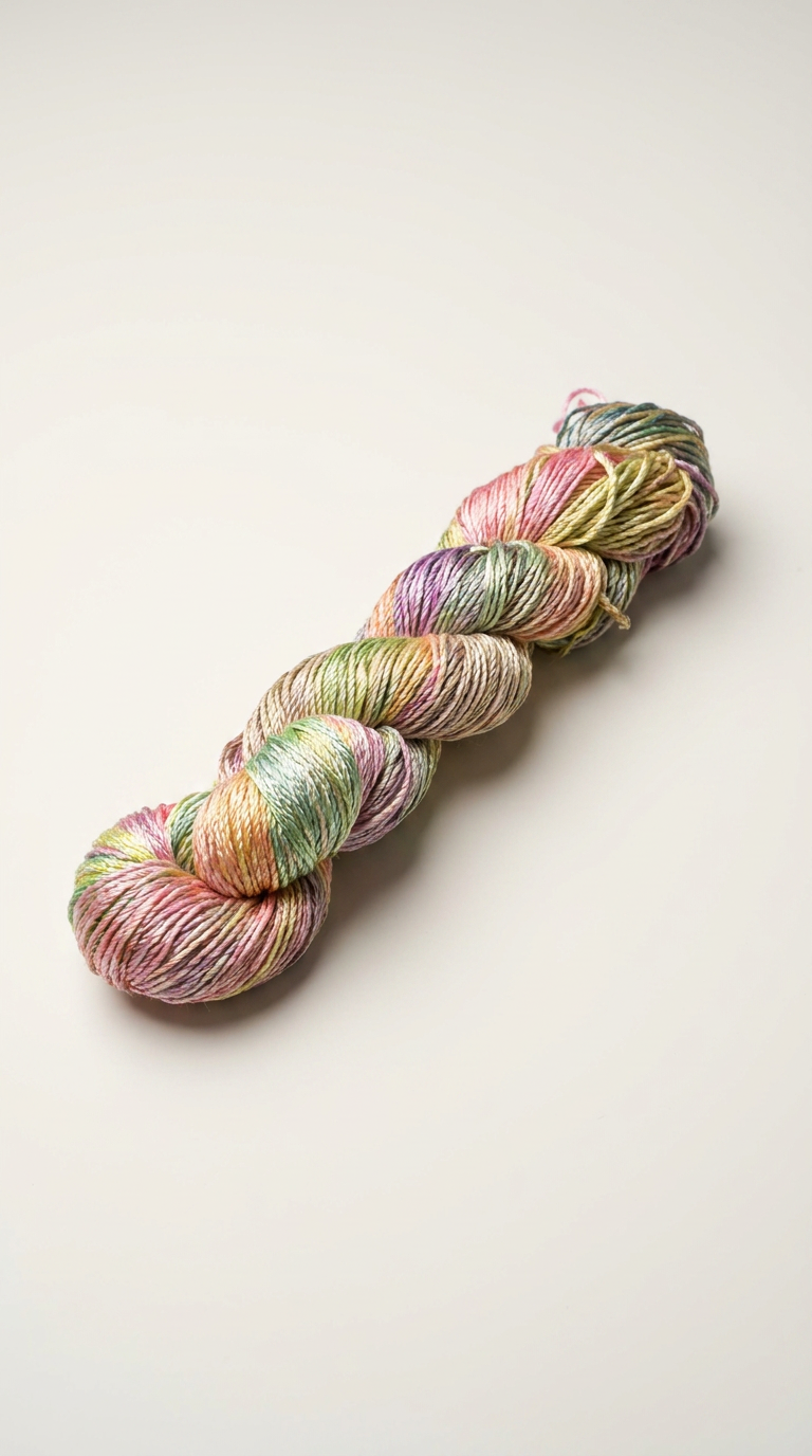Knitsilk 3 Ply 100% Mulberry Silk Lace Weight Yarn –Sunflower(50g / 260 Yard