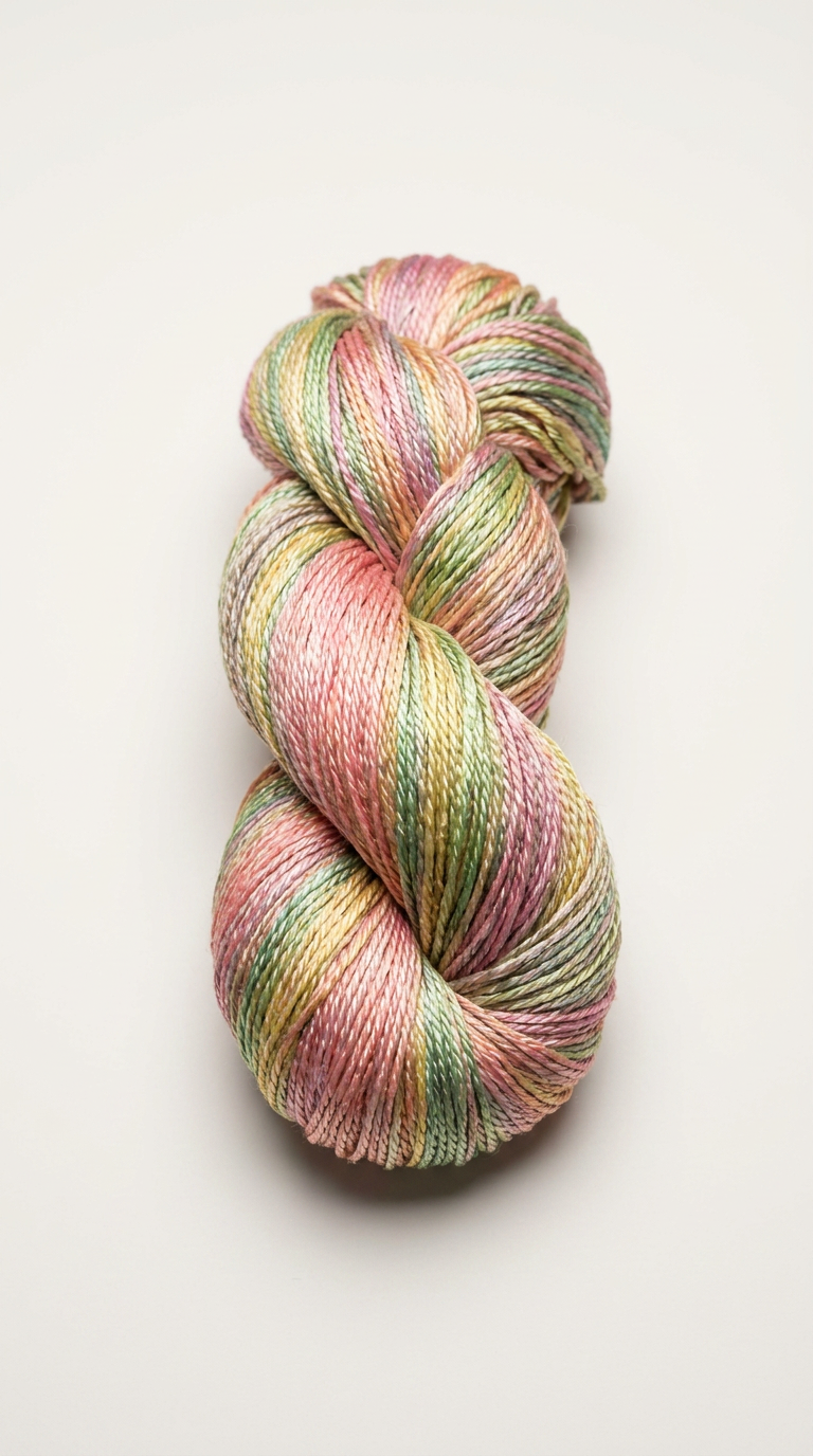 Knitsilk 3 Ply 100% Mulberry Silk Lace Weight Yarn –Sunflower(50g / 260 Yard