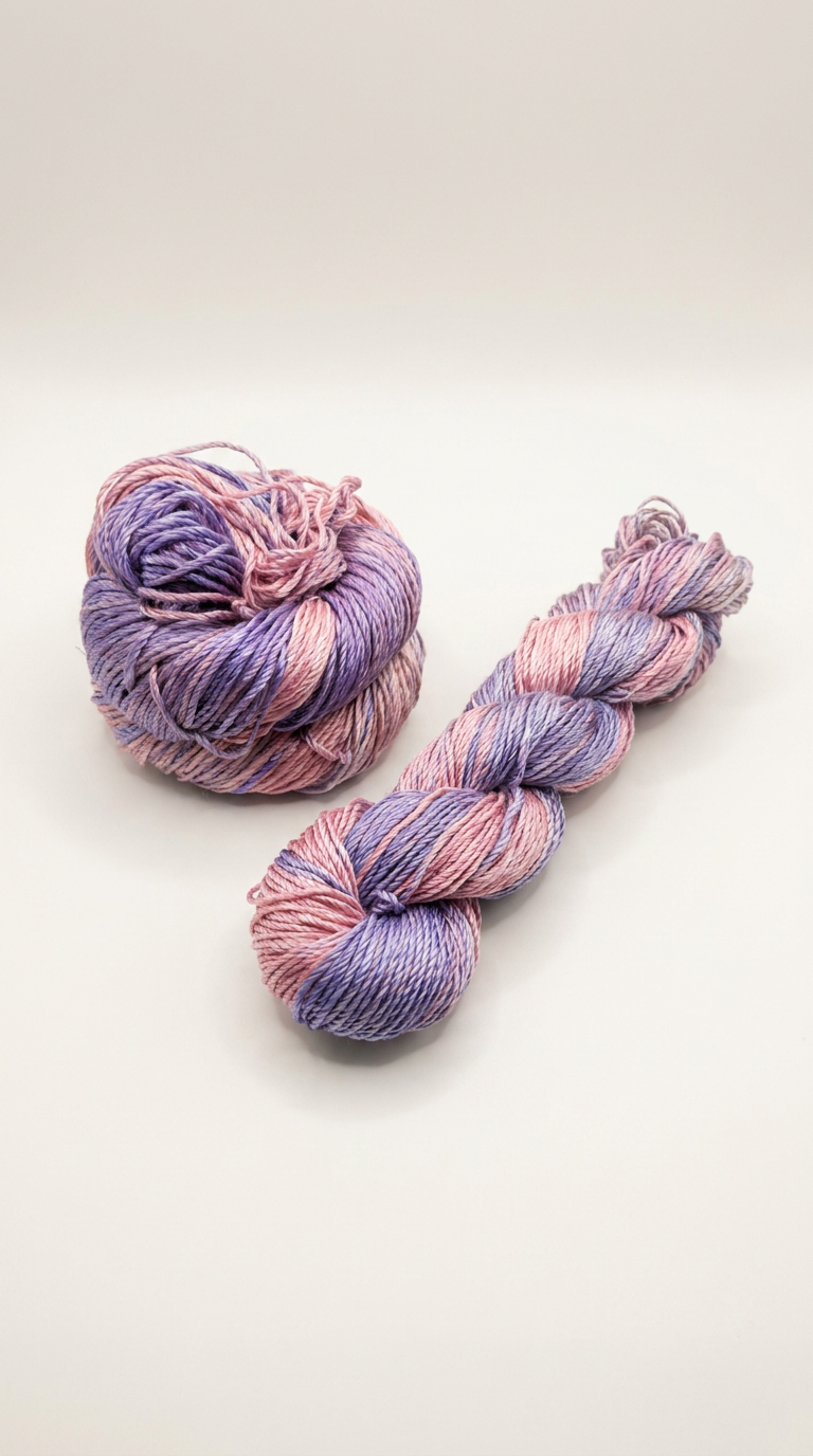 Knitsilk 3 Ply 100% Mulberry Silk Lace Weight Yarn –Orchids(50g / 260 Yard