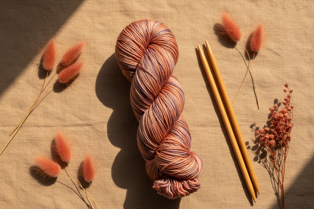 Knitsilk 3 Ply 100% Mulberry Silk Lace Weight Yarn –Lotus(50g / 260 Yard