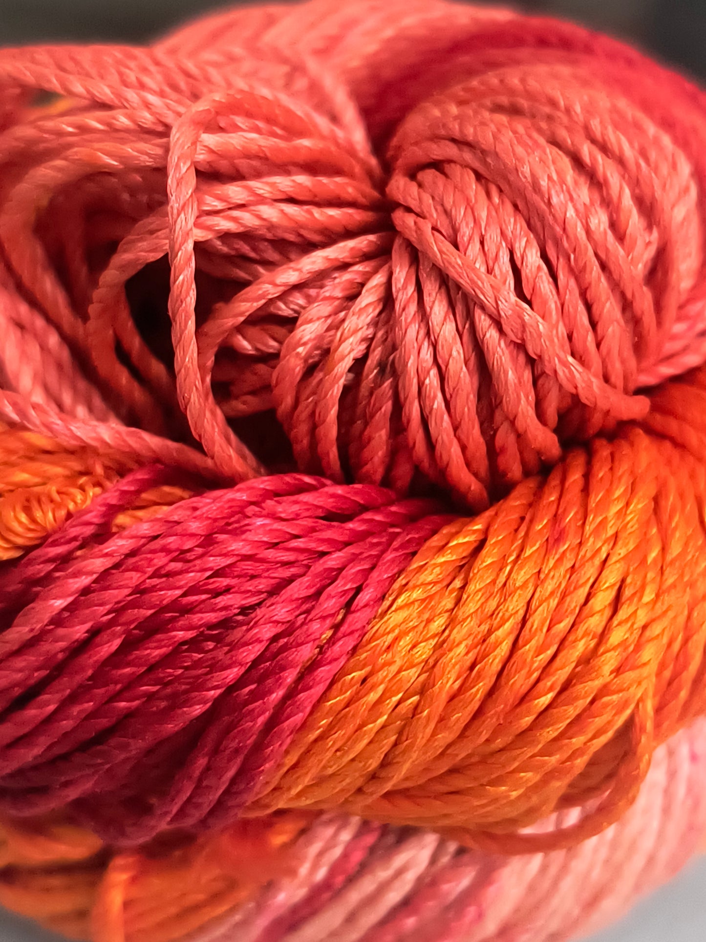 Knitsilk 3 Ply 100% Mulberry Silk Lace Weight Yarn –Red & Multicolor(50g / 260 Yard