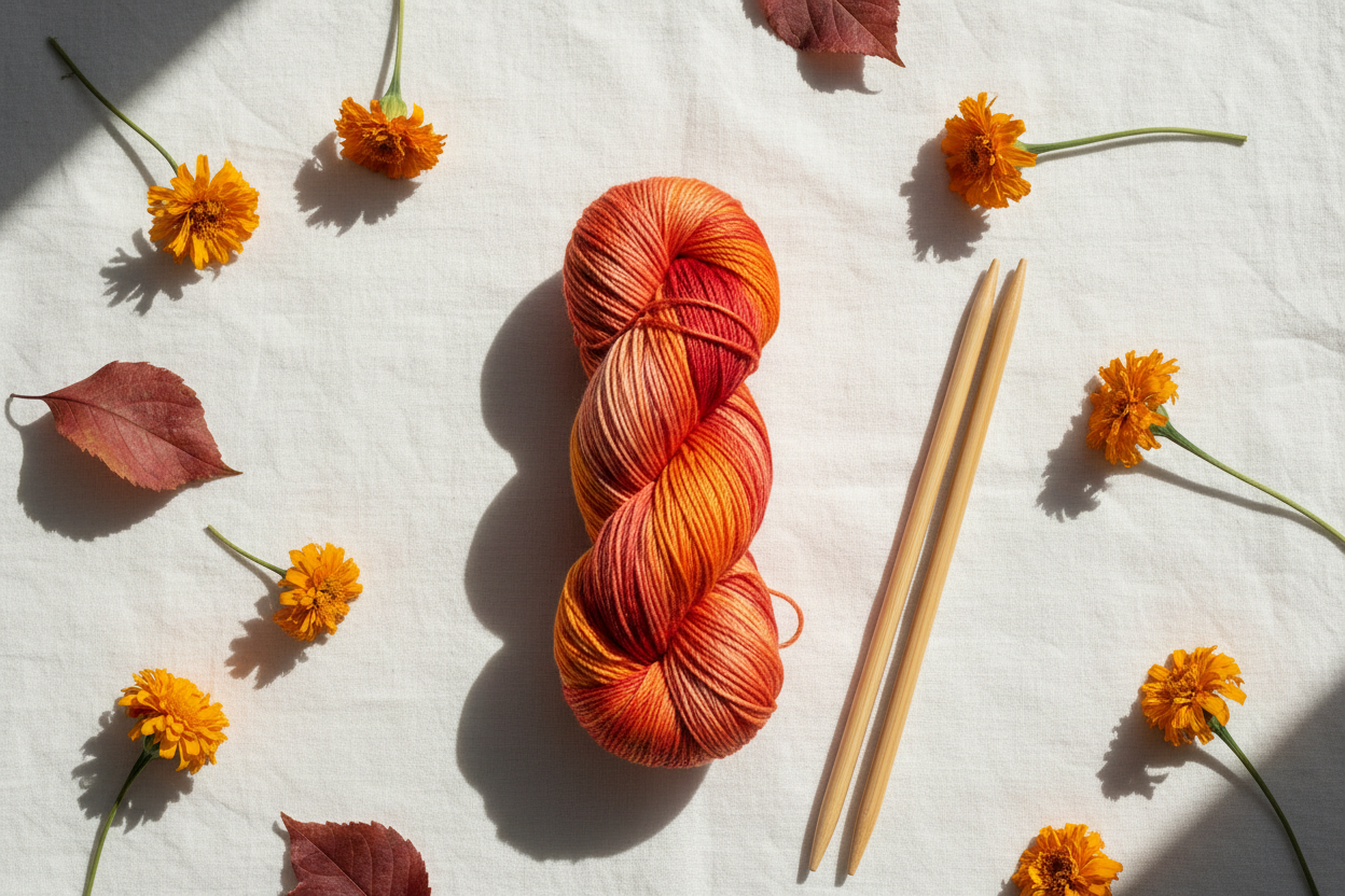 Knitsilk 3 Ply 100% Mulberry Silk Lace Weight Yarn –Red & Multicolor(50g / 260 Yard