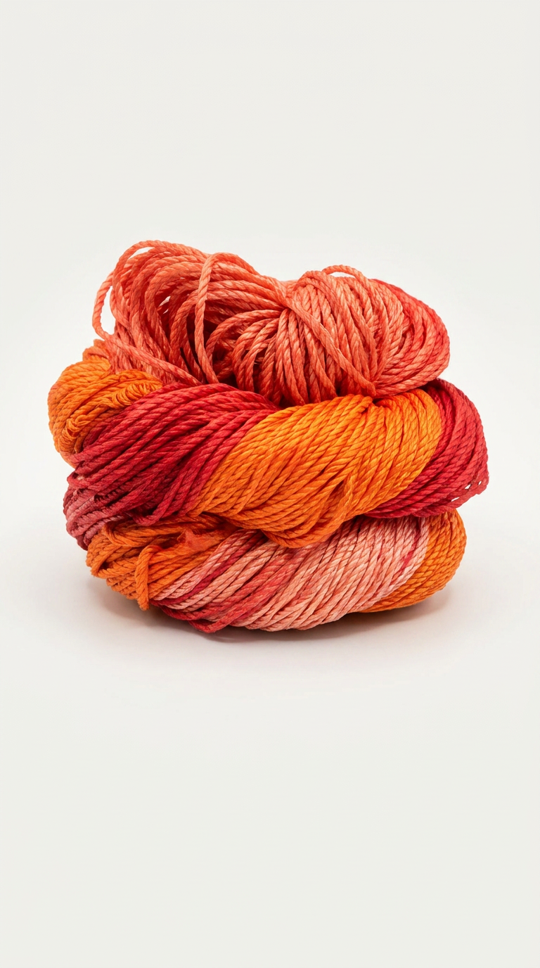 Knitsilk 3 Ply 100% Mulberry Silk Lace Weight Yarn –Red & Multicolor(50g / 260 Yard