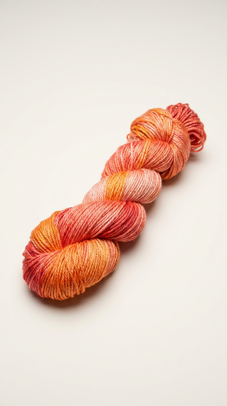 Knitsilk 3 Ply 100% Mulberry Silk Lace Weight Yarn –Red & Multicolor(50g / 260 Yard