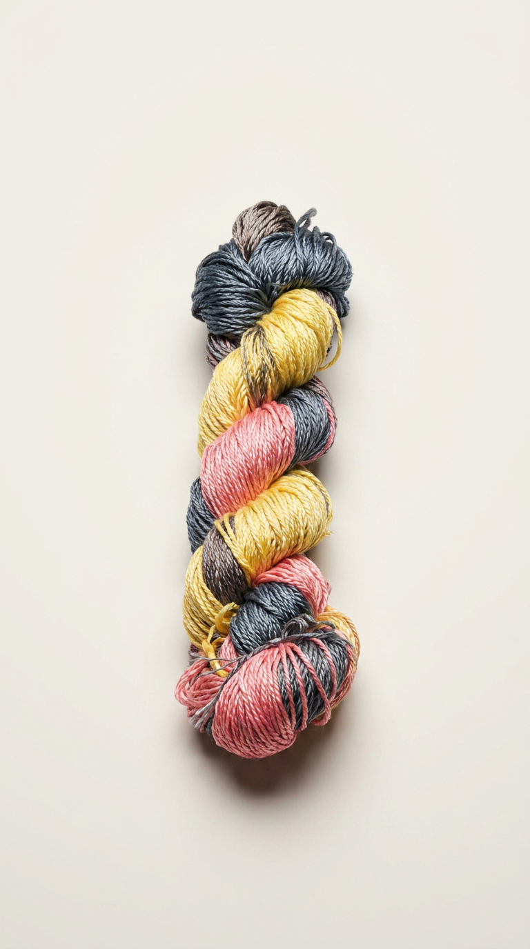 Knitsilk 3 Ply 100% Mulberry Silk Lace Weight Yarn –Tiger Lily(50g / 260 Yard