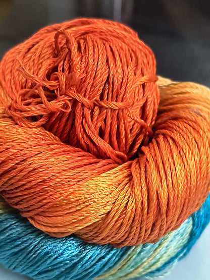 Knitsilk 3 Ply 100% Mulberry Silk Lace Weight Yarn –Iris(50g / 260 Yard