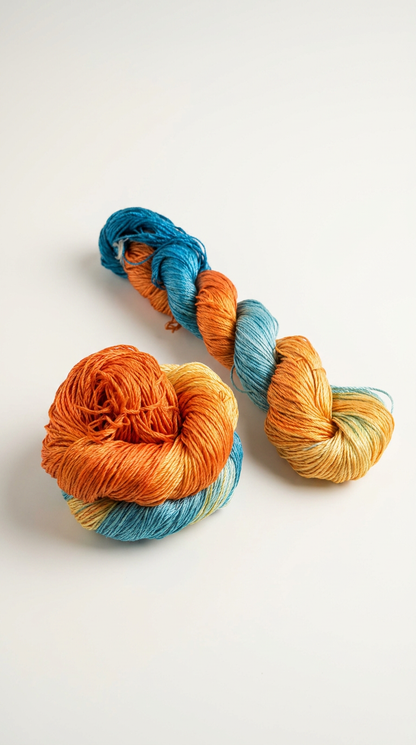 Knitsilk 3 Ply 100% Mulberry Silk Lace Weight Yarn –Iris(50g / 260 Yard