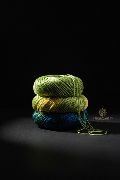 Knitsilk 3 Ply 100% Mulberry Silk Lace Weight Yarn –Green(50g / 260 Yard