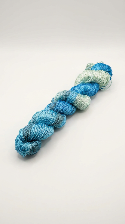 Knitsilk 3 Ply 100% Mulberry Silk Lace Weight Yarn –Sky Blue(50g / 260 Yard