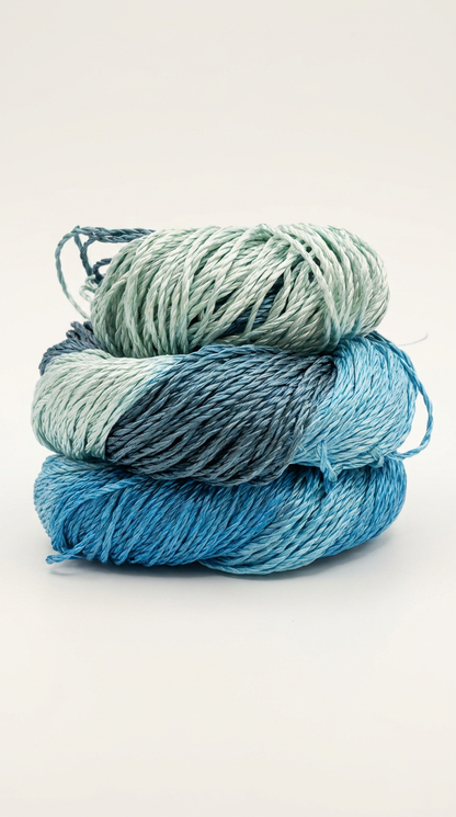 Knitsilk 3 Ply 100% Mulberry Silk Lace Weight Yarn –Sky Blue(50g / 260 Yard