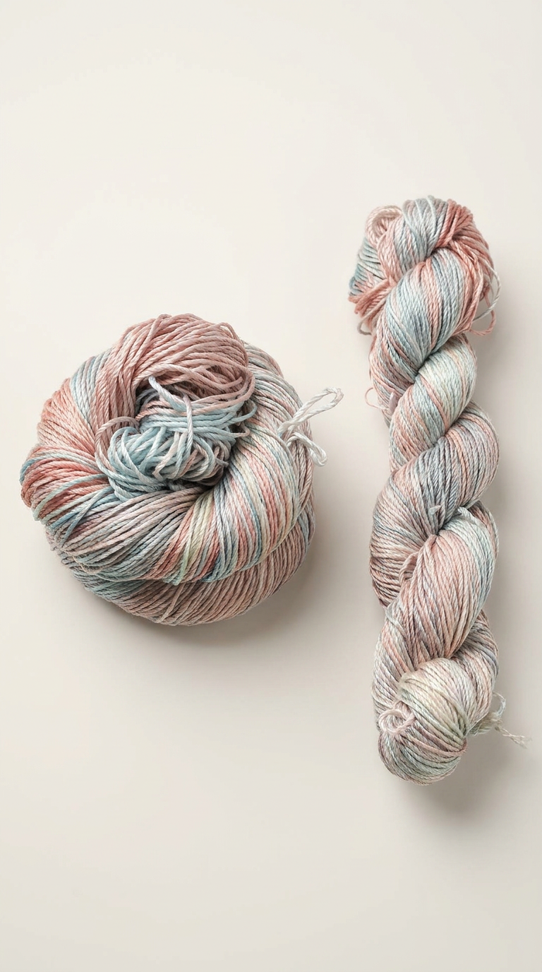 Knitsilk 3 Ply 100% Mulberry Silk Lace Weight Yarn –Tulips(50g / 260 Yard