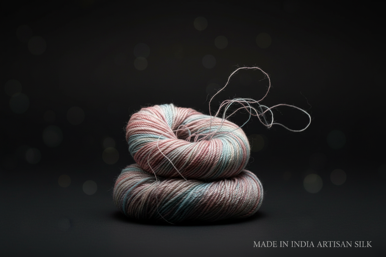 Knitsilk 3 Ply 100% Mulberry Silk Lace Weight Yarn –Tulips(50g / 260 Yard